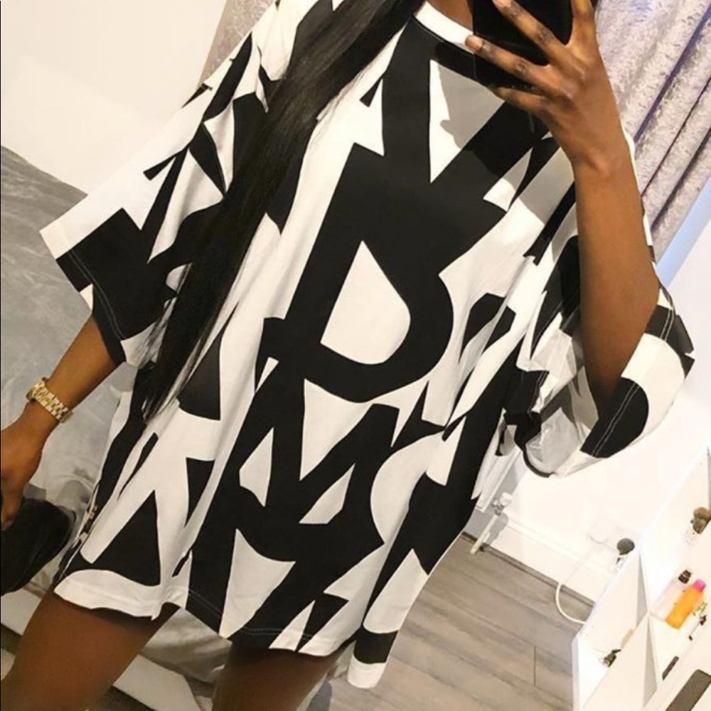 Letter Print Dress